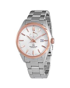 Men's Classic Star Stainless Steel White Dial Watch