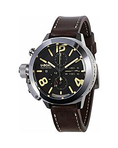 Men's Classico Leather Black Dial Watch