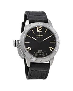 Men's Classico Leather Black Dial Watch