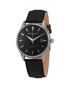 Men's Classics Leather Black Dial Watch