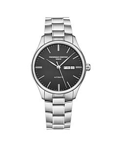 Men's Classics Stainless Steel Black Dial Watch