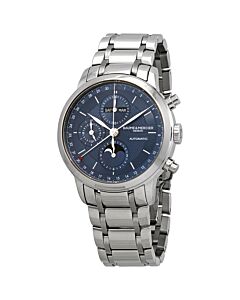 Mens-Classima-Chronograph-Polished-Stainless-Steel-Blue-Dial