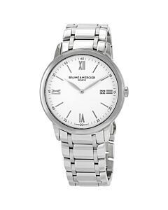 Mens-Classima-Stainless-Steel-White-Dial