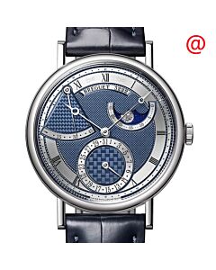 Men's Classique Alligator/Crocodile Leather Blue Dial Watch