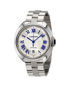 Men's Cle Stainless Steel Silver Dial