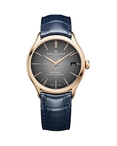 Men's Clifton Baumatic Leather Grey Dial Watch