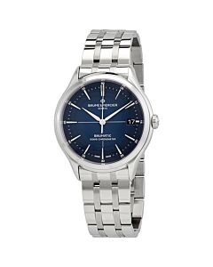 Men's Clifton Baumatic Stainless Steel Blue Dial Watch