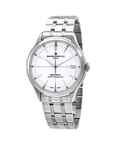 Mens-Clifton-Baumatic-Stainless-Steel-White-Dial