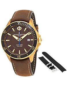 Men's Clifton Club (Calfskin) Leather Brown Dial Watch
