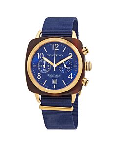 Men's Clubmaster Classic Chronograph Nylon (Nato) Sunray Blue Dial Watch