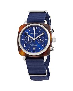 Men's Clubmaster Classic Chronograph Nylon (NATO) Sunray Blue Dial Watch