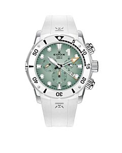 Men's CO-1 Chronograph Rubber Green Dial Watch