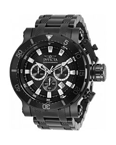 Men's Coalition Forces Chronograph Stainless Steel Black and Silver Dial Watch