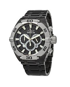 Men's Coalition Forces Chronograph Stainless Steel Black Dial Watch