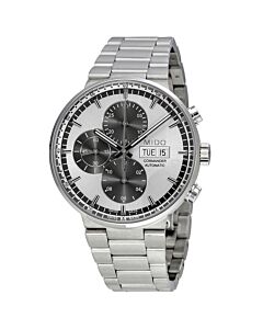 Men's Commander II Chronograph Stainless Steel Silver Dial