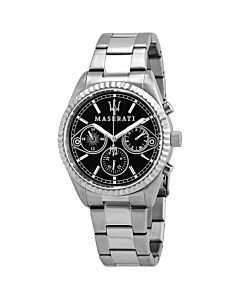 Men's Competizione Chronograph Stainless Steel Black Dial Watch