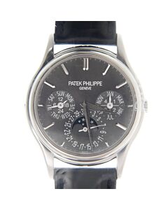 Men's Complications Leather Charcoal Gray Dial