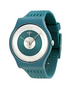 Men's Computerion Silicone Green and Silver Dial Watch