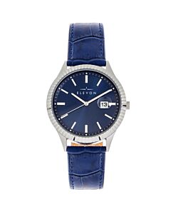 Men's Concorde Genuine Leather Blue Dial Watch