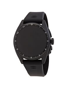 Men's Connected Calibre E4 Rubber Black Dial Watch