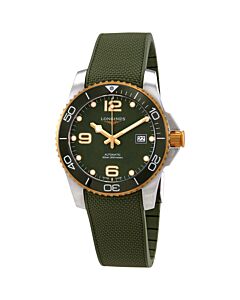 Men's Conquest Canvas Green Dial Watch