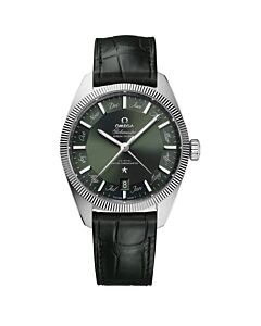 Men's Constellation (Alligator) Leather Green Dial Watch