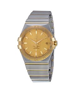 Men's Constellation Stainless Steel and 18kt Yellow Gold Champagne Dial