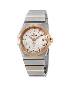 Men's Constellation Stainless Steel with 18kt Rose Gold Bars Silver Dial