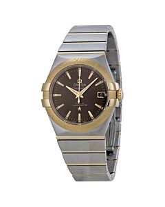 Men's Constellation Stainless Steel and 18kt Yellow Gold Grey Dial