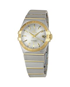 Men's Constellation Stainless Steel with Yellow Gold Silver Dial