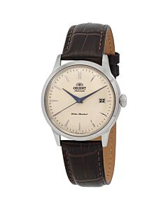 Men's Contemporary Classic Leather Champagne Dial Watch