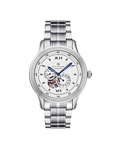 Mens-Corona-Stainless-Steel-White-Dial-Watch