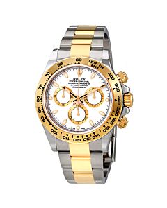 Men's Cosmograph Daytona Chronograph Stainless steel and 18kt Yellow Gold Oyster White Dial