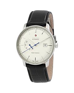 Men's Coupole Classic Leather White Dial Watch