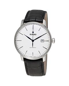 Men's Coupole Leather White Dial