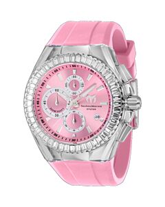 Men's Cruise Chronograph Silicone Pink Dial Watch