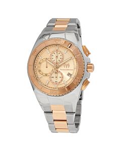 Men's Cruise Chronograph Stainless Steel Rose Dial Watch