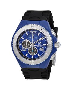 Men's Cruise JellyFish Chronograph Silicone Blue Dial Watch