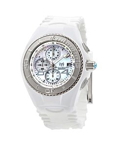 Men's Cruise JellyFish Chronograph Silicone Mother of Pearl Dial Watch
