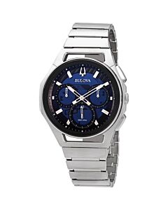 Mens-Curv-Chronograph-Stainless-Steel-Blue-Dial