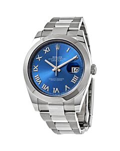 Men's Datejust Stainless Steel Oyster Blue Dial Watch