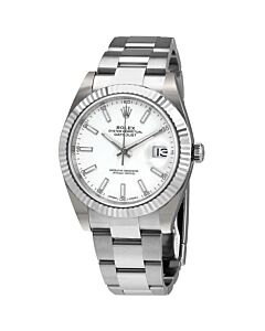 Men's Datejust 41 Stainless Steel Rolex Oyster White Dial