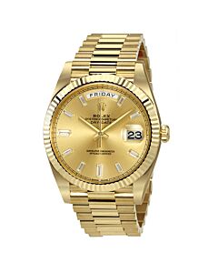 Men's Day-Date 40 Gold Rolex President Champagne Dial