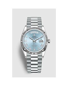 Men's Day-Date Platinum President Ice-Blue Dial Watch