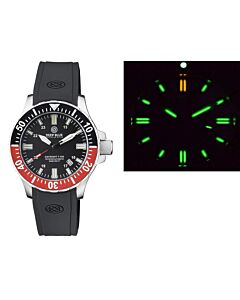 Mens-Daynight-45-Tritdiver-T-100-Tritium-Tubes-Silicone-Black-Dial-Watch