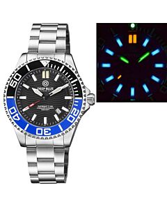 Men's Daynight T-100 Commander Tritium Stainless Steel Black Dial Watch