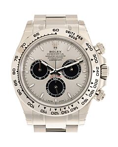 Men's Daytona Chronograph 18kt White Gold Grey Dial Watch