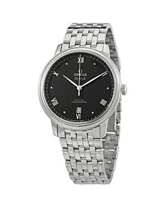 Men's De Ville Prestige 316L Stainless Steel Black Dial Watch