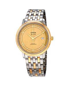 Men's De Ville Stainless Steel with18kt Yellow Gold Yellow Gold Dial
