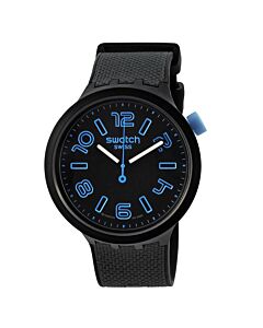 Men's Deep Concrete Silicone Black Dial Watch